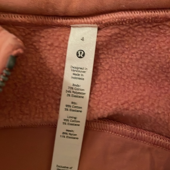 Pink Savanah lululemon scuba zip up jacket - Picture 2 of 2